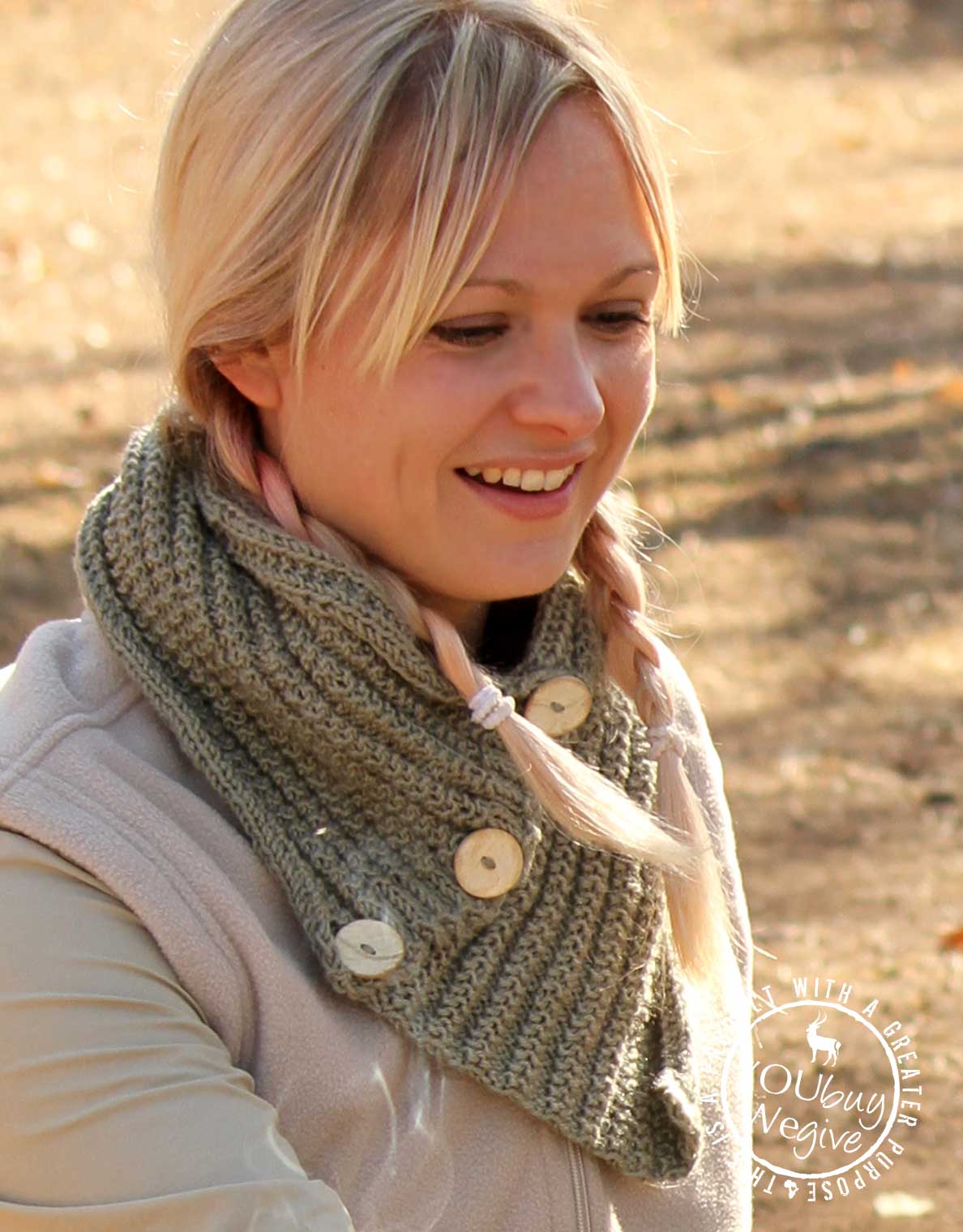 Scarves for Women & Girls | Button Scarf | The Safari Store