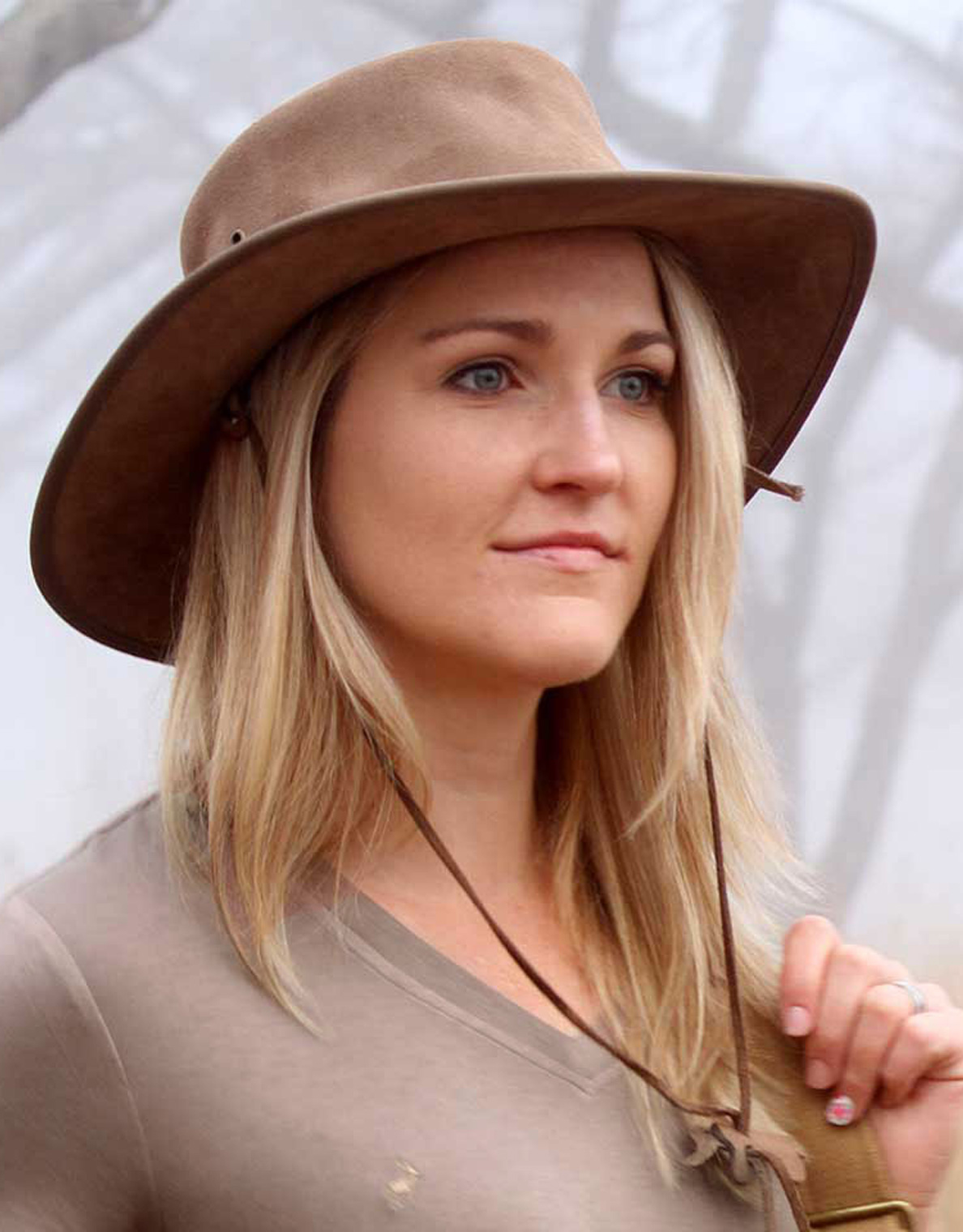 Women's Safari Hat Wide Brim Leather Hat Safari Store