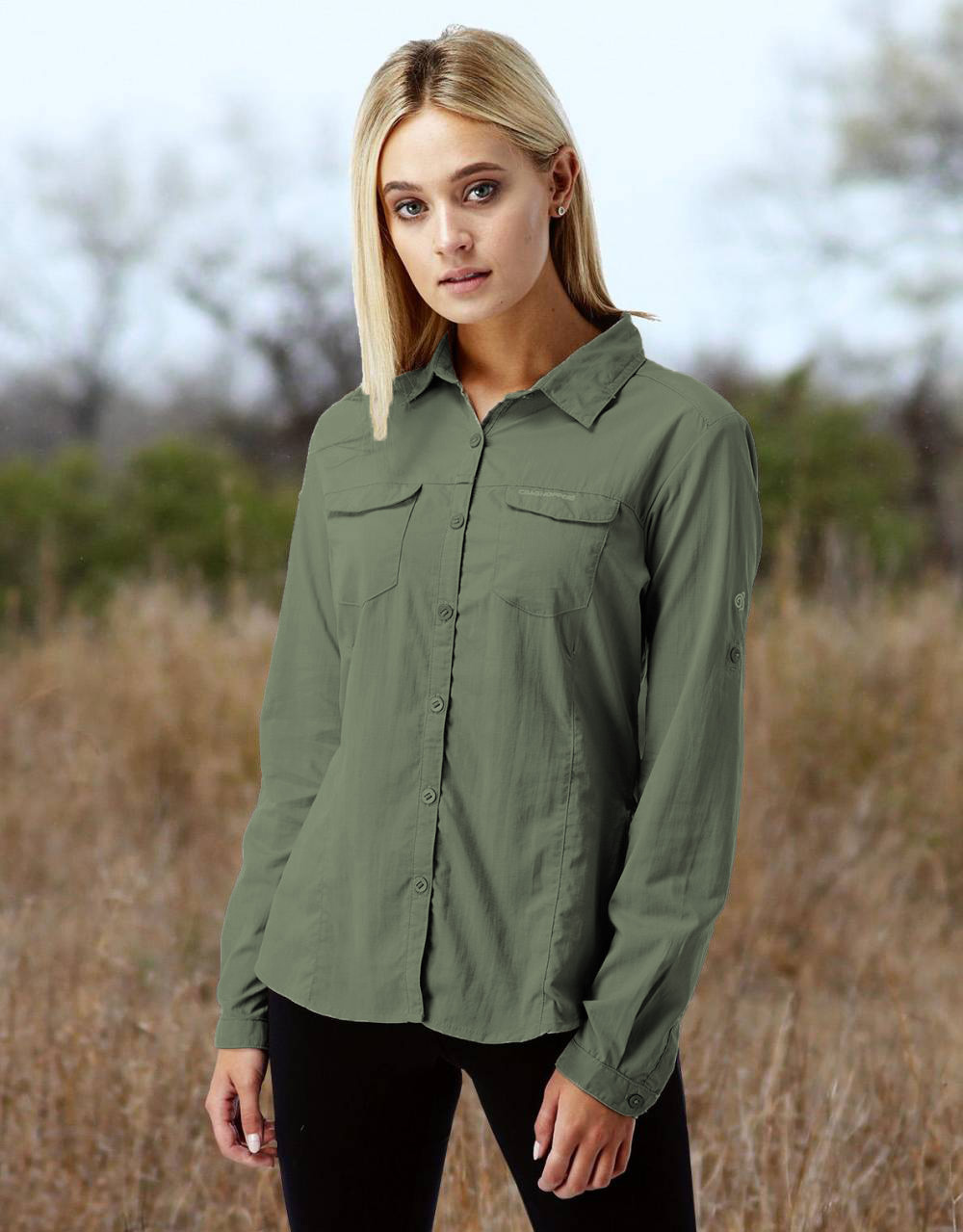 safari shirt damen