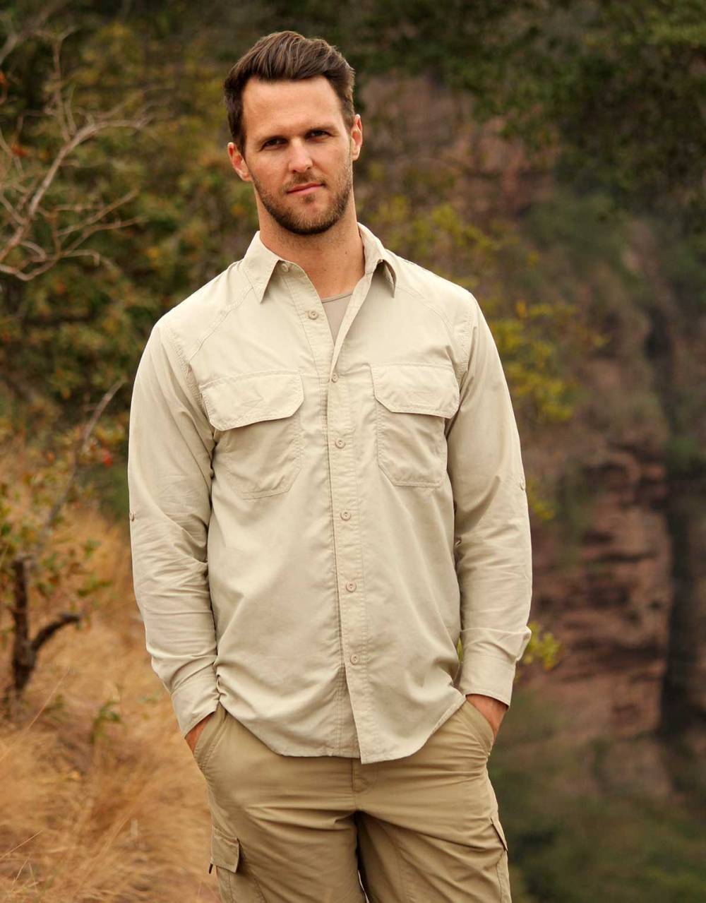 Men's Safari Shirt by Rufiji, made in MaraTech fabric.