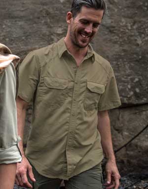 BUGTech Anti-Insect Men's Short Sleeved Farm Shirt