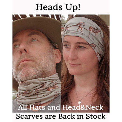 Safari Hats and Tubular Head and Neck Scarves Back In Stock at The Safari Store